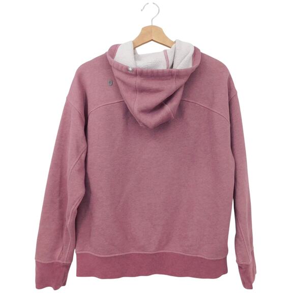 Figs Women's Mauve Purple Off-Shift‎ Long Sleeves Hoodie Sweatshirt Size Small - Picture 2 of 6